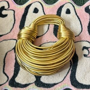 Gold double knot mini bag